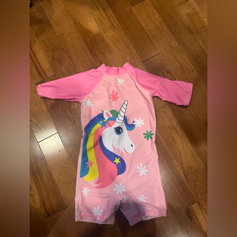 Pink Unicorn Kids Rashguard